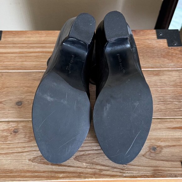 Gentle Souls by Kenneth Cole Top Cast Black Leather Maryjane Cuban Heel Size 7.5 - Picture 14 of 15